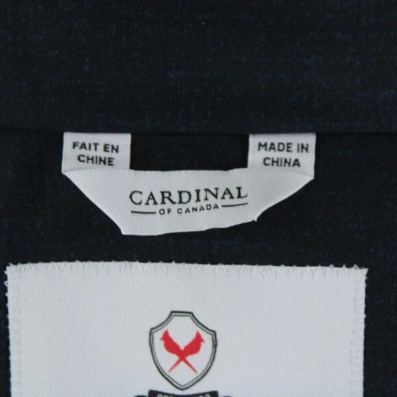 Cardinal of Canada NWT Polyester Hooded Jacket Size Small US In Blue Melange